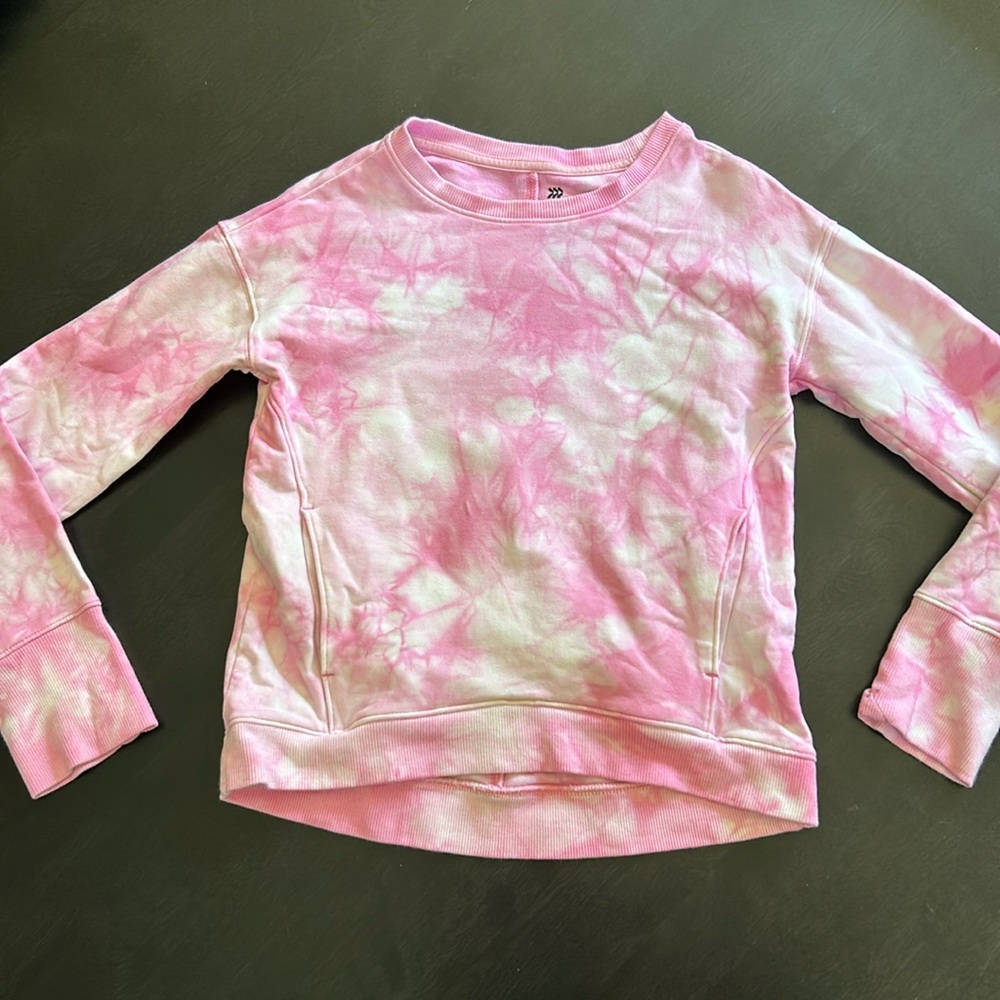 All In Motion pink tie-dye sweatshirt